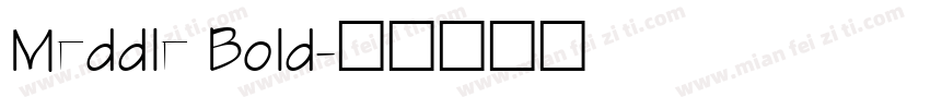 Meddle Bold字体转换